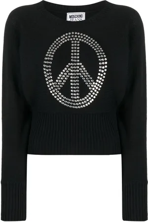 Moschino Pull à motif orné de clous