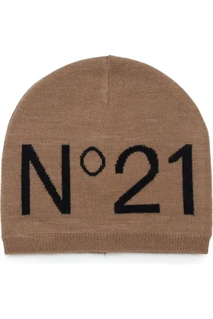 Nº21 Bonnet à logo intarsia