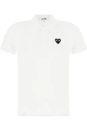 Comme des Garçons Polo en piqué à design ondulé