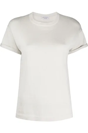 Brunello Cucinelli T-shirt à encolure ras du cou