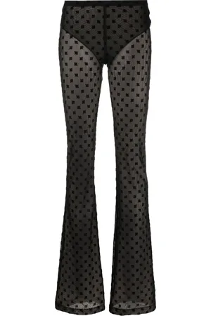 MISBHV Pantalon transparent à coupe longue