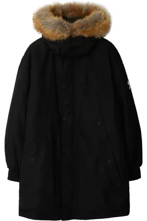 Burberry Parka à capuche bordée de fourrure artificielle