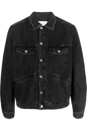 Isabel Marant Veste en jean Jango à logo brodé
