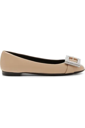 Giuseppe Zanotti Ballerines en cuir à détail de boucle
