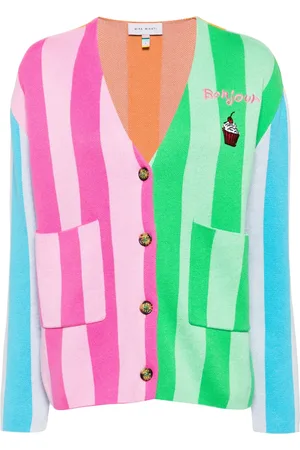 MIRA MIKATI Cardigan Bonjour à design colour block
