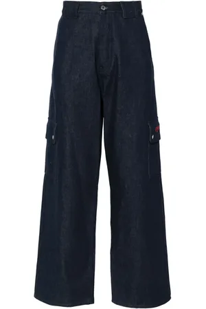 OFF-WHITE Jean Script à poches cargo