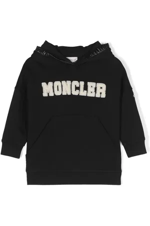 Moncler Robe-sweat en coton à logo imprimé