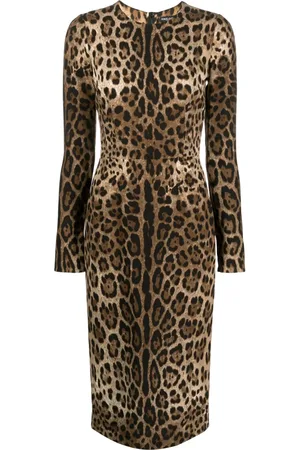 Dolce & Gabbana Robe à motif léopard