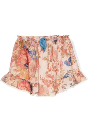 ZIMMERMANN Jupe en coton August à fleurs