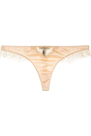 Kiki de Montparnasse String Lace Inset en soie