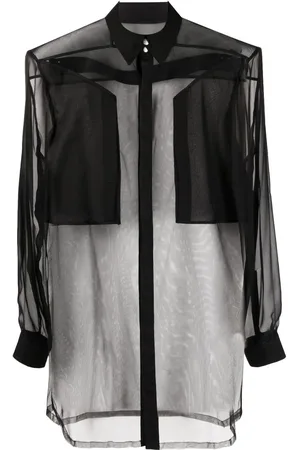 Rick Owens Chemise à effet de transparence