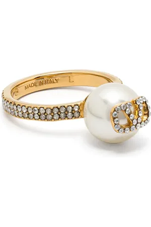 VALENTINO GARAVANI Bague VLogo Signature à perle artificielle