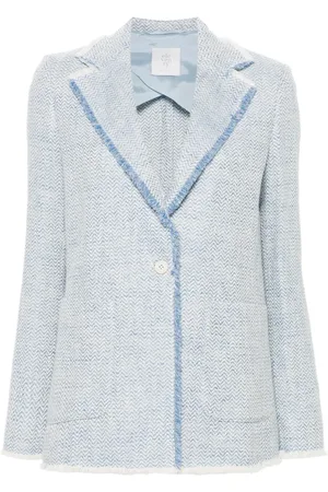 ELEVENTY Blazer boutonné à franges