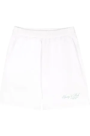 Sporty & Rich Short de sport en coton à logo imprimé