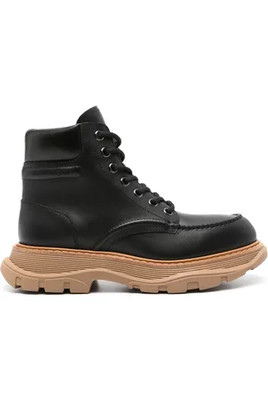 Alexander McQueen Bottines à détails de surpiqûres