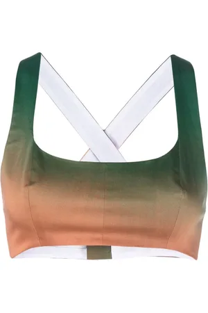 Serafini Haut crop en maille à effet dégradé