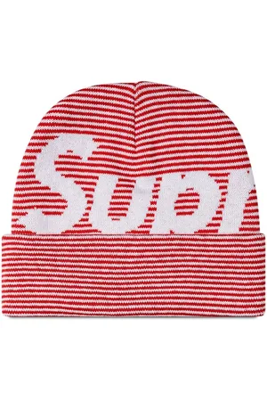 Supreme Bonnet rayé à logo