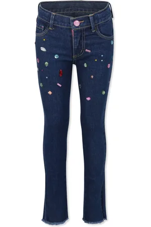 Billieblush Jean à ornements en cristal