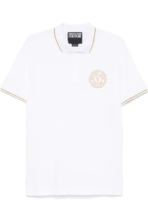 VERSACE Polo à logo brodé