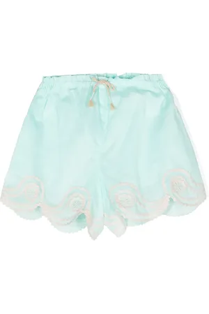 ZIMMERMANN Short en coton à broderies
