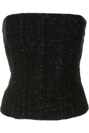 Gloria Coelho Haut bustier à carreaux