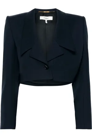 Chloé Blazer crop à simple boutonnage