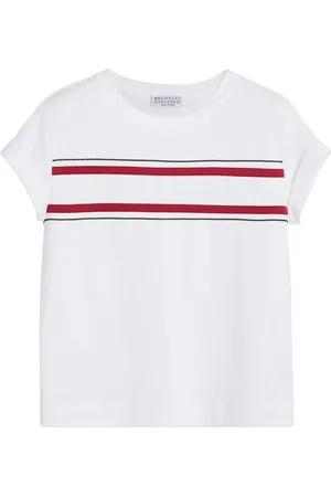 Brunello Cucinelli T-shirt à rayures