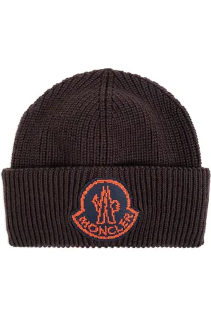 Moncler Bonnet en laine à patch logo