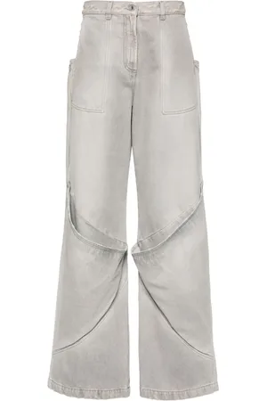The Attico Jean ample à taille haute