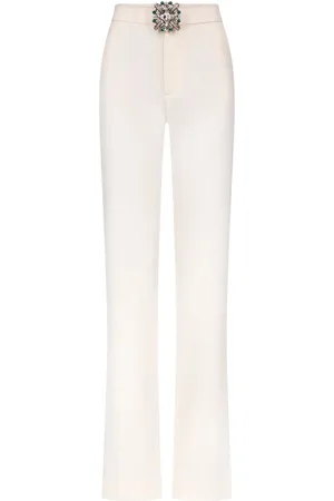 AREA Pantalon à broche ornée de cristaux