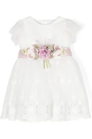 SIOLA Robe en tulle à fleurs appliquées