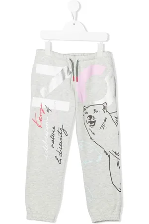 Kenzo Pantalon de jogging à logo imprimé