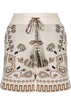 Alanui Short à motif cachemire en jacquard