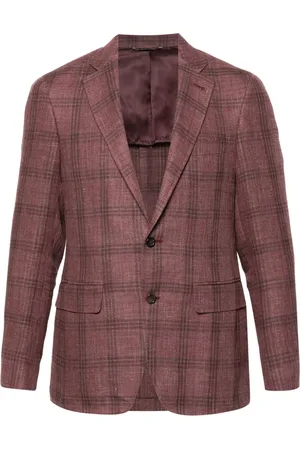 CANALI Blazer boutonné à carreaux