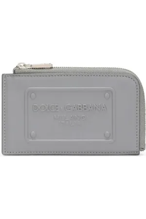 Dolce & Gabbana Porte-cartes en cuir à logo embossé