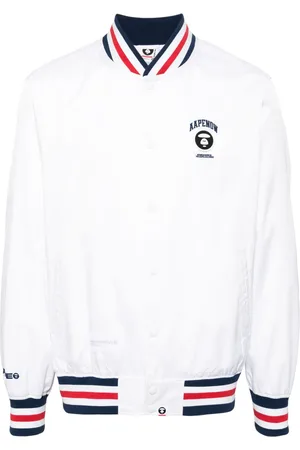 A Bathing Ape Veste bomber à bandes rayées