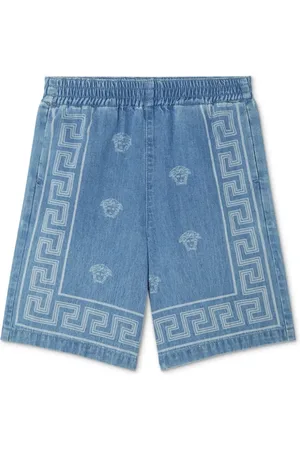 VERSACE Short Medusa Bandana en jean