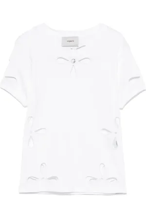 COPERNI T-shirt à pétales brodées