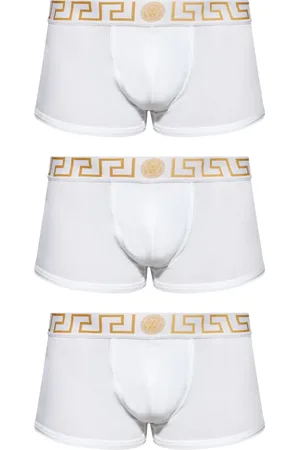 VERSACE Lot de trois boxers Greca en coton stretch