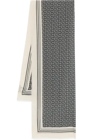 Balmain écharpe à motif monogrammé PB Labyrinth