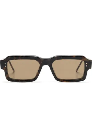 Thom Browne Lunettes de soleil à monture rectangulaire