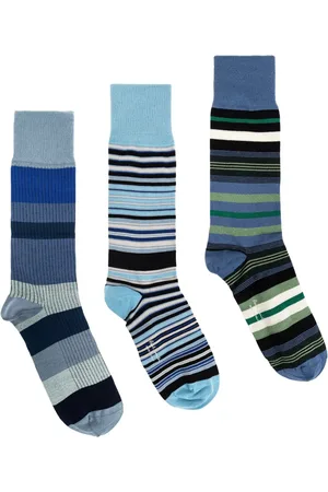Paul Smith Lot de trois paires de chaussettes à rayures