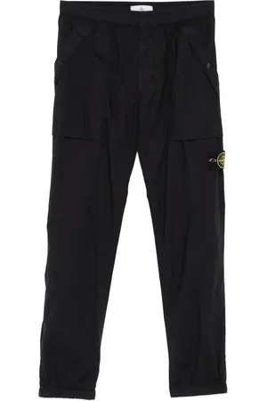 Stone Island Pantalon cargo à patch Compass