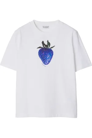 Burberry T-shirt en coton à imprimé graphique