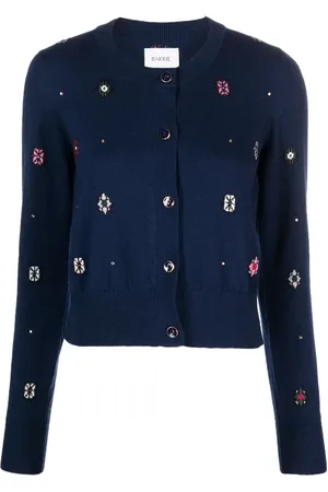 Barrie Cardigan en maille intarsia