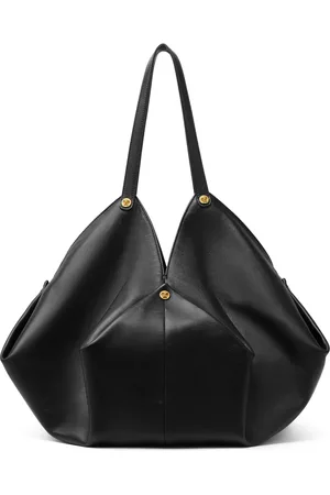 VERSACE Grand sac porté épaule Protea en daim
