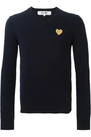 Comme des Garçons Pull à coeur brodé