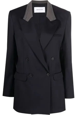 Fabiana Filippi Blazer croisé à col contrastant