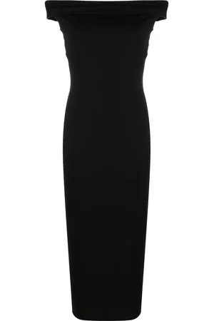 Reformation Robe mi-longue Jamen à épaules tombantes