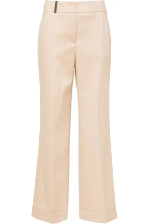 PESERICO SIGN Pantalon en flanelle à coupe droite